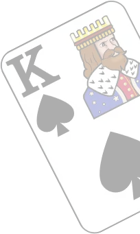 Floating poker card decoration